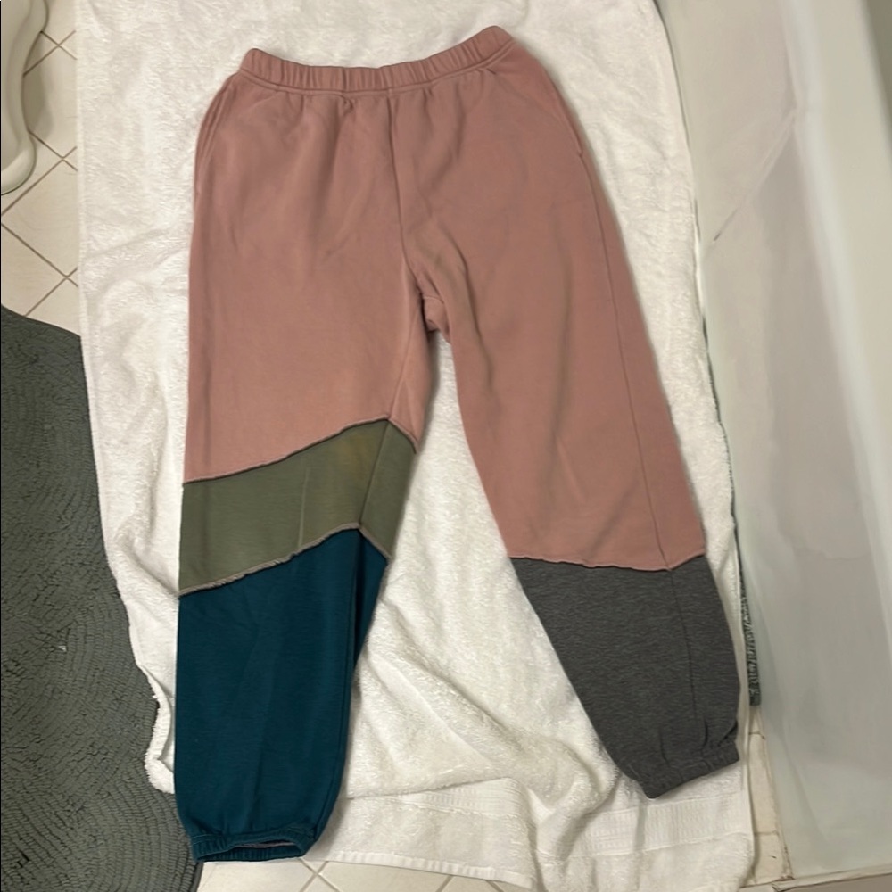 Wild Fable Colorblock Joggers - Pink, Green, Teal, Gray